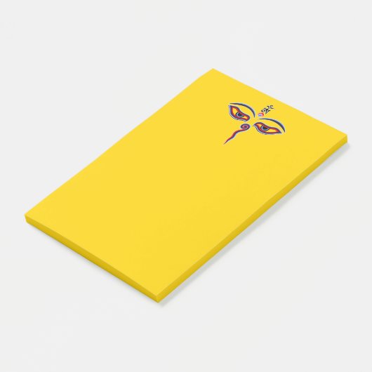 Wijsheid Ogen Van Boeddha - Bodhnath tempel ogen Post-it® Notes (Schuin)