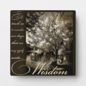 wijsheid plaque fotoplaat (Voorkant)