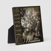 wijsheid plaque fotoplaat (Voorkant)