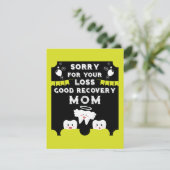 Wijsheid Tanden Extractie Get Well Kaart (Staand voorkant)