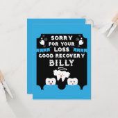 Wijsheid Tanden Extractie Get Well Kaart (Voorkant / Achterkant in situ)