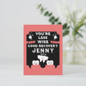 Wijsheid Tanden Extractie Get Well Kaart (Staand voorkant)