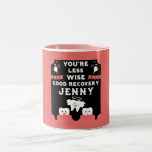 Wijsheid Tanden Extractie Get Well Tweekleurige Koffiemok