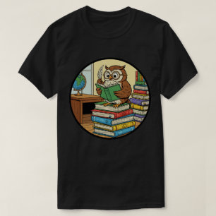 Wijsheid Uil Leest Boeken - Kennis en Wijsheid T-shirt