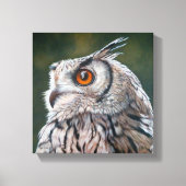 Wijsheid Uil Schilderen Klein Canvas Afdruk (Voorkant)