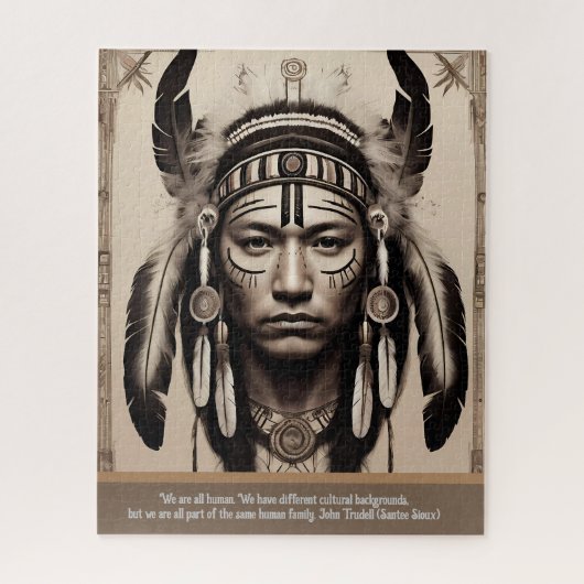 Wijsheid uit de stemmen van Native Americans Legpuzzel (Verticaal)