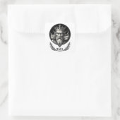 Wijsheid van de drievoudige blik van Bael Vierkante Sticker (Tas)