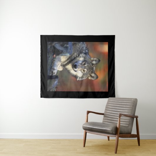 Wijsheid van de Wolf Wandkleed (In Situ (horizontaal))