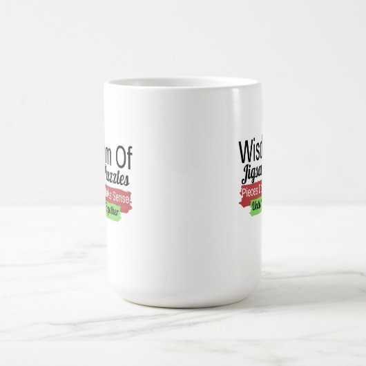 Wijsheid van een puzzel Mok (Center)