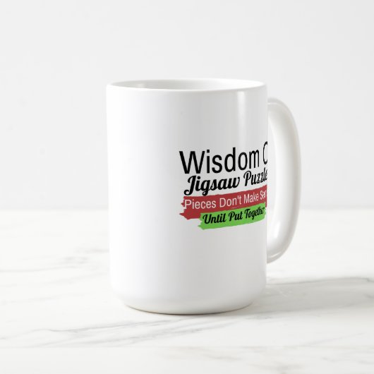 Wijsheid van een puzzel Mok (Voorkant rechts)