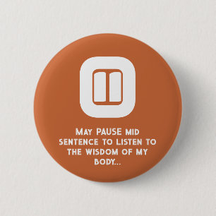 wijsheid van het lichaam ronde button 5,7 cm