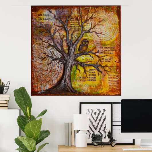 Wijsheid van positief denken poster (Thuiskantoor)