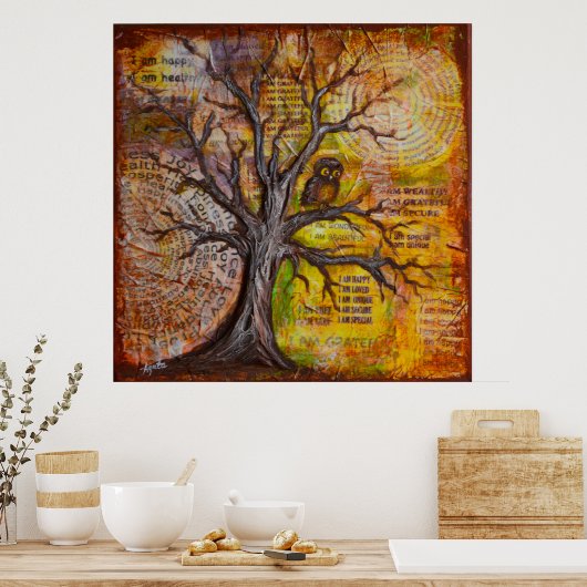 Wijsheid van positief denken poster (Keuken)