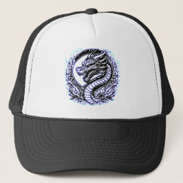 Wijsheidsdraak Blauw Trucker Pet