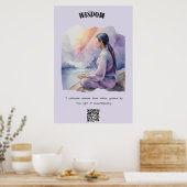 wijsheidspositieve bevestiging poster (Keuken)