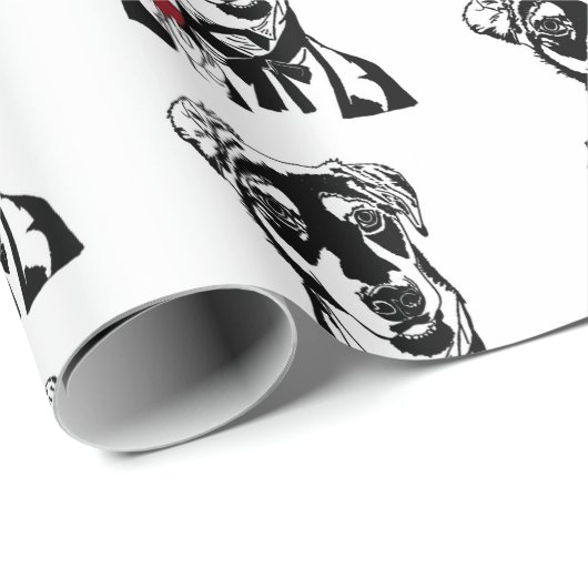 wijshond cadeaupapier (Rol Hoek)