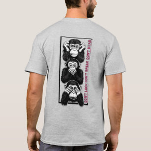wijze apen t-shirt