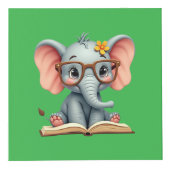 Wijze Baby Olifant Kubus (Rechts)