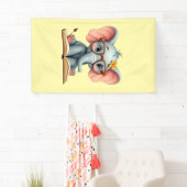 Wijze Baby Olifant Spandoek (Insitu)