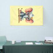 Wijze Baby Olifant Spandoek (Beurs)