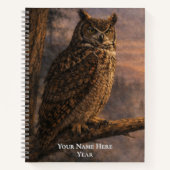 Wijze Bosuil – Groot Notitieboek (Voorkant)