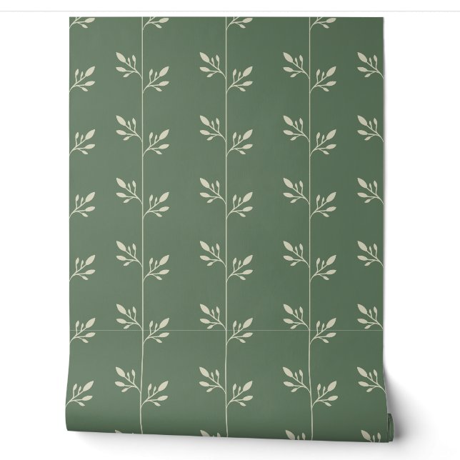 Wijze Botanische Vine Behang (Afrollen)