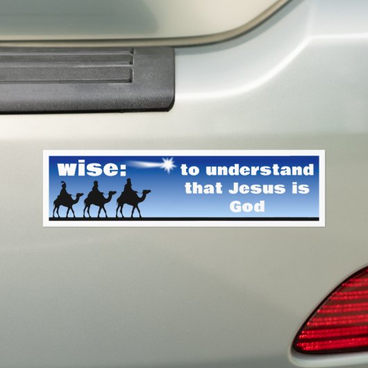 Wijze Bumpersticker (Op auto)