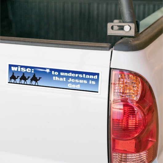 Wijze Bumpersticker (Op Truck)