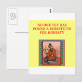 wijze chinese spreekster briefkaart (Voorkant / Achterkant)