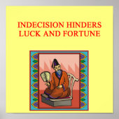 wijze chinese spreekster poster (Voorkant)