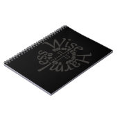 Wijze en onberispelijk - goddelijke wispenscripts notitieboek (Linkerzijde)
