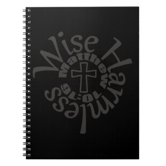 Wijze en onberispelijk - goddelijke wispenscripts notitieboek (Voorkant)