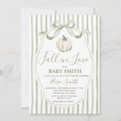 Wijze en witte pompoen Herfst in liefde Baby showe Kaart (Voorkant)