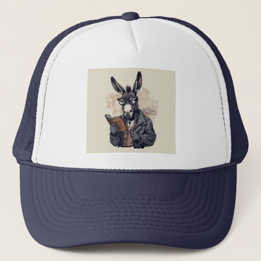 Wijze Ezel — Cap Trucker Pet (Voorkant)