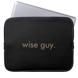 wijze man. laptop sleeve