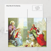 Wijze Mannen bij de geboorte Feestdagenkaart (Voorkant / Achterkant)