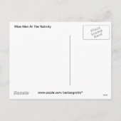 Wijze Mannen bij de geboorte Feestdagenkaart (Achterkant)