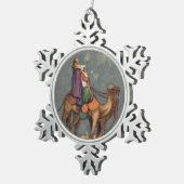 Wijze Mannen, Camel Art Snowflake Ornament (Rechts)