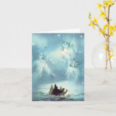 Wijze Mannen en Engelen Kerst Kaart (Gele Bloem)