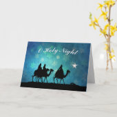 Wijze Mannen Holy Night Kaart (Gele Bloem)