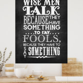 Wijze Mannen Poster (Keuken)