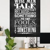 Wijze Mannen Poster (Thuiskantoor)