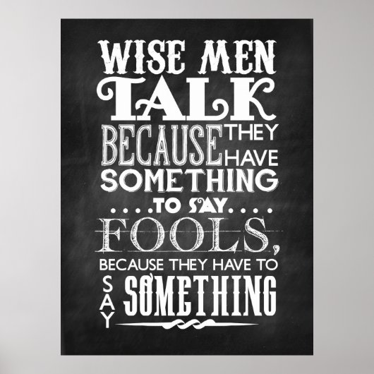 Wijze Mannen Poster (Voorkant)