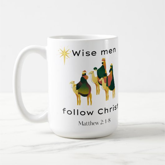 Wijze mannen volgen Christus Koffiemok (Links)