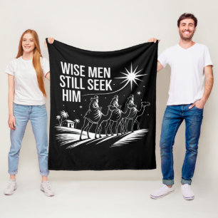 Wijze Mannen Zochten Hem Nog Steeds Christelijk Ke Fleece Deken