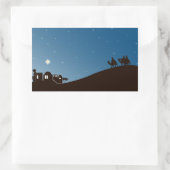 Wijze Mannen zoeken hem kerst rechthoek Sticker (Tas)