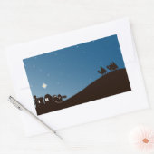 Wijze Mannen zoeken hem kerst rechthoek Sticker (Envelop)