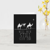 Wijze Mannen zoeken Hem nog steeds Gebed T-shirt.p Kaart (Gele Bloem)