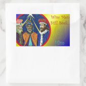 Wijze Mannen zoeken hem nog steeds! Rechthoekige Sticker (Tas)