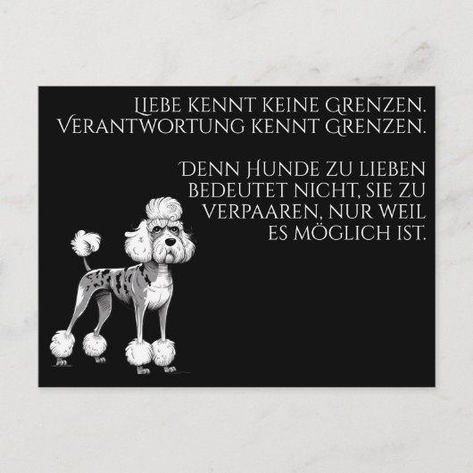 Wijze moderne Dog Briefkaart (Voorkant)